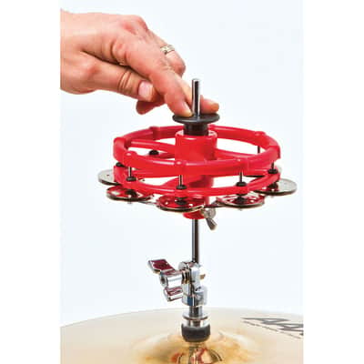 Latin Percussion LP193 Click HiHat Tambourine Steel Jingles image 2