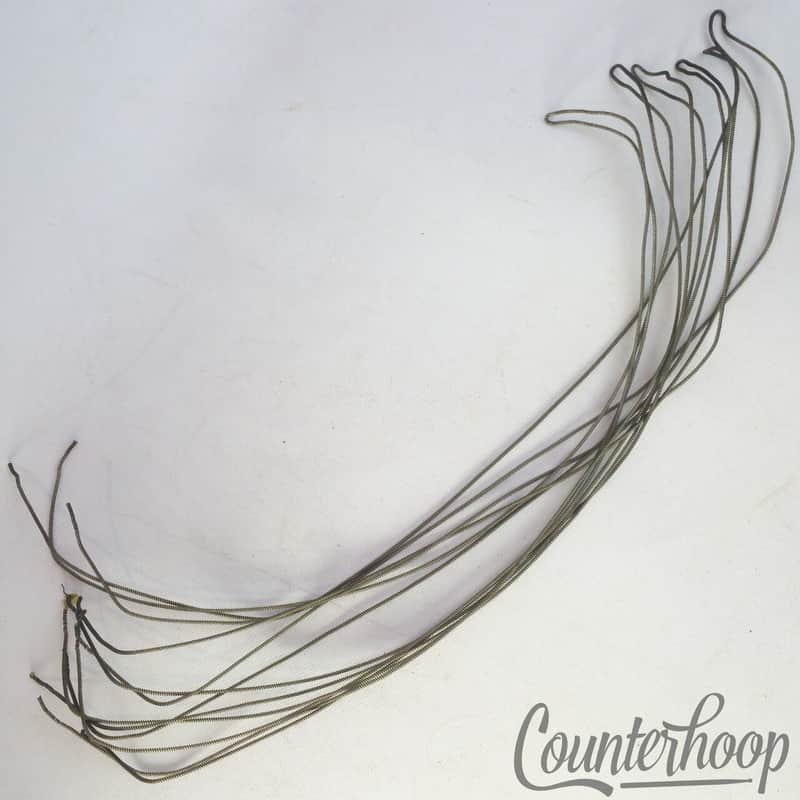 Leedy 14"12-Strand Snare Drum Coiled Metal/Cloth 18"Wires Vintage Marching image 1