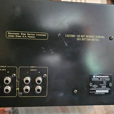 Pioneer stereo cassette tape deck CT-F1000 - Silver face image 10