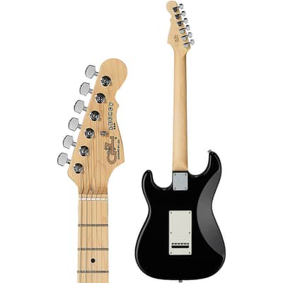 G&L Fullerton Deluxe Legacy Maple Fingerboard Electric Guitar Regular Jet Black image 4