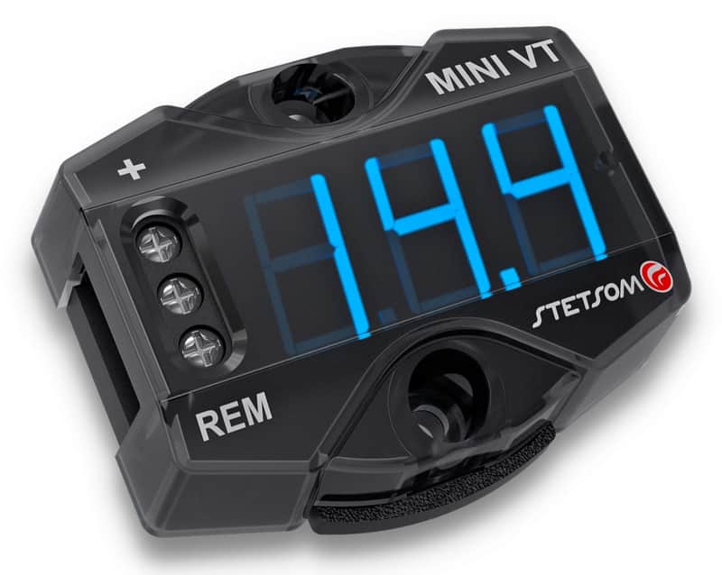 Stetsom MiniVT Digital Voltmeter Mini Automotive Battery VT Blue LED (12 Volts) image 1