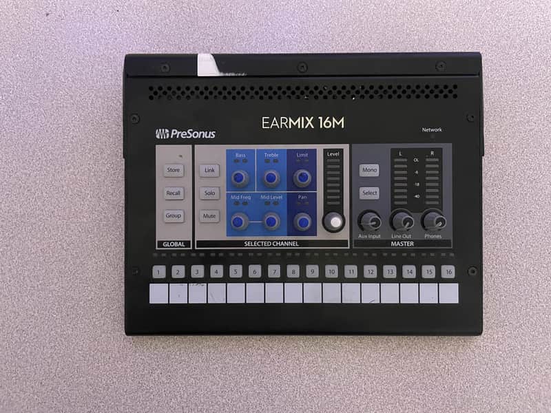 PreSonus EarMix 16M 16x2 AVB Personal Monitor Mixer 2018 - Present - Black image 1