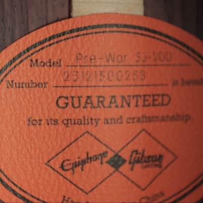 Epiphone Pre-War SJ-200 Rosewood Reissue (#253) image 10