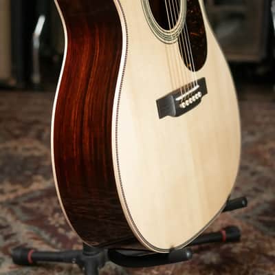 Martin Custom Style 45 000 Acoustic - Cocobolo/European High-Altitude Swiss Spruce, Natural with Hardshell Case image 4