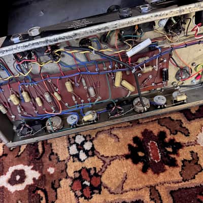 Vintage 1960s Selmer Treble N Bass 50 MKIII MK3 Valve Guitar Amplifier Mullards image 24