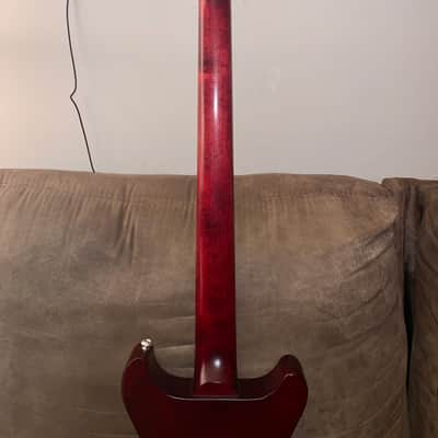 Gibson Les Paul junior tribute DC Bass lefty left handed 2021 Worn Cherry image 5