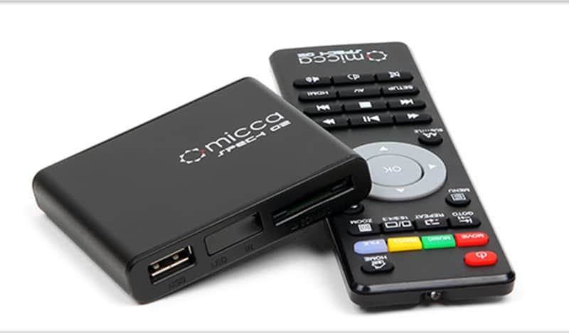 Micca Speck G2 Portable Compact Digital Media Player 1080p Full-HD w/ HDMI Cable Black **Open Box**
