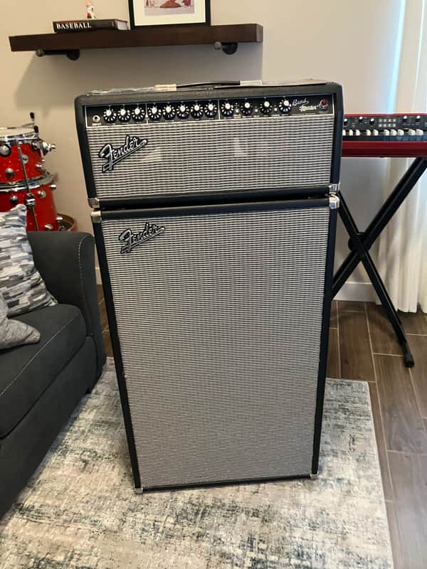 Fender Band-Master VM Vintage Modified 2-Channel 40-Watt Guitar Amp Head w/ 2-12 Celestion Tall Cabinet 2009 - 2012 image 1