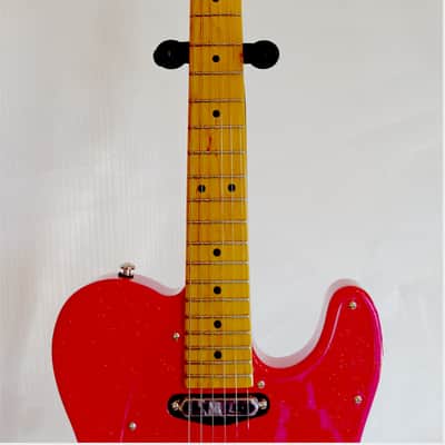 Leo Jaymz Elite Series "Popcaster" Electric Guitar - Sparkle Pink image 3
