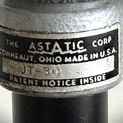Vintage 1960's Crystal ASTATIC JT-30 Microphone. Working Japanese element. Hear image 3