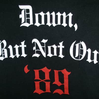 cro - mags best wishes down but not out '89 vintage XS-M tee - nyc hardcore trash punk 2020 hare krisina fugitive image 3