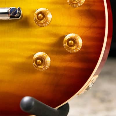 Gibson Les Paul Standard 50s Figured Electric Guitar - Iced Tea with Hardshell Case image 10