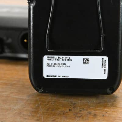 Shure BLX14 Wireless Bodypack System - H10 Band 542-572MHz (NO PSU) CG012N8 image 8