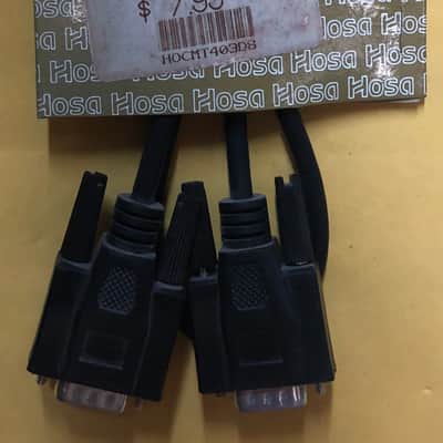 Hosa CMT-403DS DB9 Male to DB9 Male ADAT Sync & Control Cable 3ft image 1