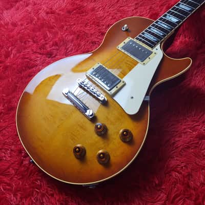 History GH-LSV 2011 Les Paul Standard - Faded Cherry Sunburst - Top Of The Line Model - Solid Figured Heritage Maple Wood Top - J Custom Level - Custom Shop Finish Frets - Made By Fujigen in Japan MIJ image 3