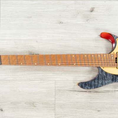 Ibanez MGFM10 Manuel Gardner Fernandes Headless Multi-Scale Guitar, Obsidian Black Low Gloss image 6