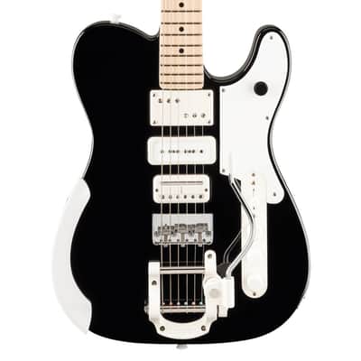 Used Fender Jack White Triplecaster Electric Guitar - Black w/Maple FB image 1