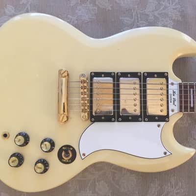 Epiphone SG Custom 3 Pickup White/Gold image 1