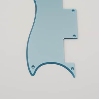 metallic ice blue acrylic pickguard for epiphone sg special guitar image 4