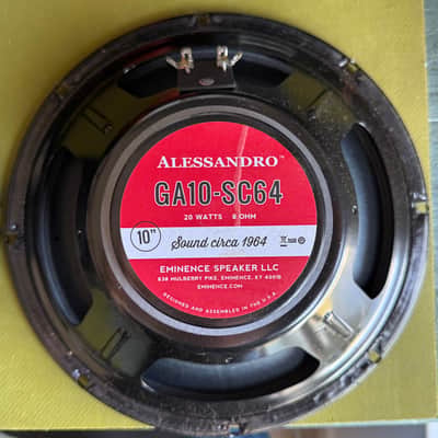 Pair of Eminence Alessandro GA10-SC64 10” 20-watt 8-ohm Speakers image 3
