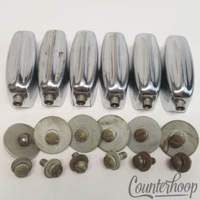*Rogers 6x Bread&Butter Tom Drum Lugs 1 5/8"Ridged Cleveland,OH B&B Holiday 60s* image 2