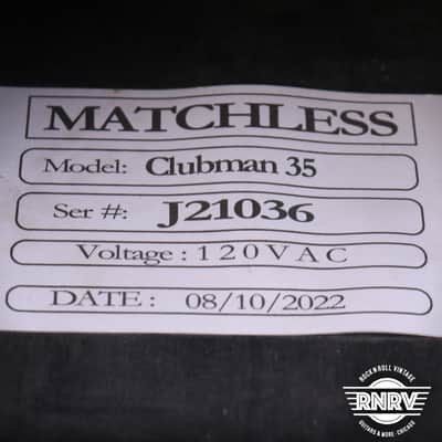 2022 Matchless Clubman 35-Watt Guitar Amp Head image 14
