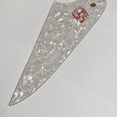 White Pearl 4 Ply Pickguard for Epiphone Firebird w/ Decal Made In USA by WD image 1