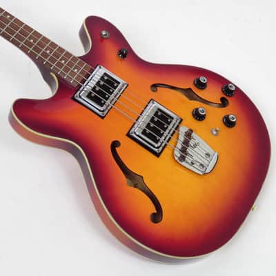 1969 Guild Starfire Bass II - Sunburst - Rare Double Pickup Hagstrom Bi Sonic - Original Case image 6