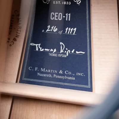 Martin CEO-11 Acoustic/Electric Guitar with Hardshell Case image 12