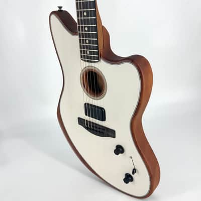 2021 Fender American Acoustasonic Jazzmaster - Arctic White image 10