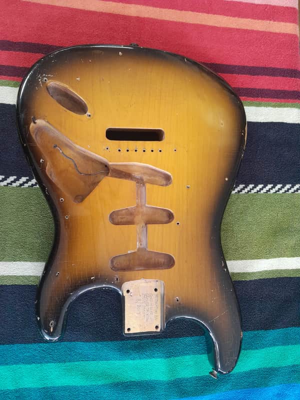 Fender Stratocaster Body 1959- Tobacco Burst Refin (By Gordon Miller/Grover Jackson/Steve Soest) image 1