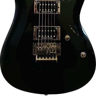 Cort X Custom Double Cut Seymour Duncan Pickups Lic. Floyd Rose 2013 Black Metallic image 1