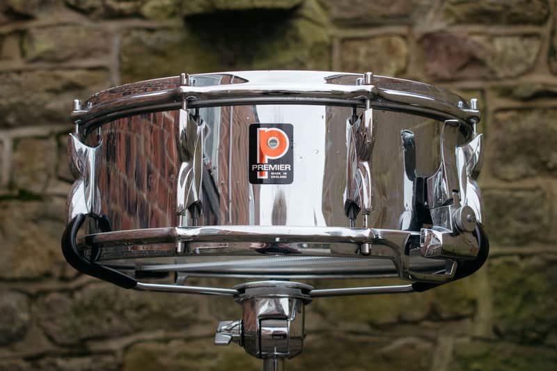 Vintage 1970s Premier 2000 Chrome over Aluminium COA Snare Drum 14x5" image 1