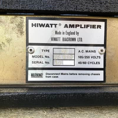 HIWATT DR-103 CUSTOM 100 VALVE HEAD 1982 *A CLASSIC!* in VGC image 13