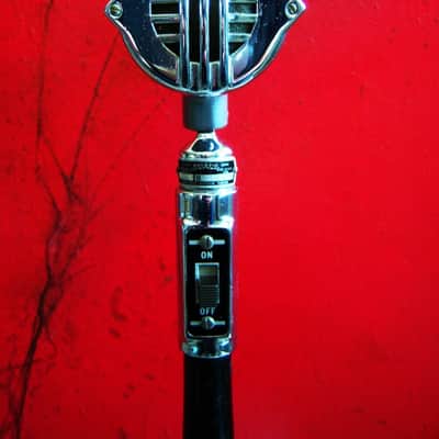 Vintage 1940's Astatic N-80S Crystal microphone High Z w Astatic E6G stand harp mic HAM radio 10C 10D image 5