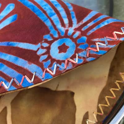 16" reversible Drum Bunny cotton drum cover - partial mute - dampener - compare to Big Fat Snare Drum Quesadilla, Drum Tortilla image 3