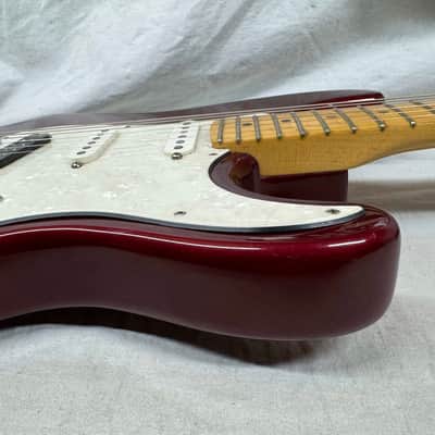 Fender American Standard Stratocaster Guitar 1995 - Candy Apple Red / Maple neck image 14