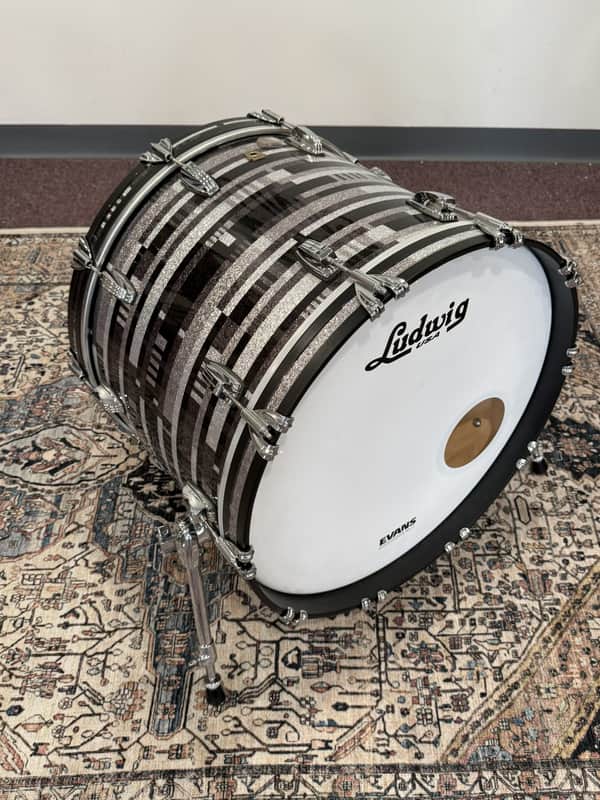 Ludwig Classic Maple 16x22 Bass Drum - Black Digital Sparkle image 1