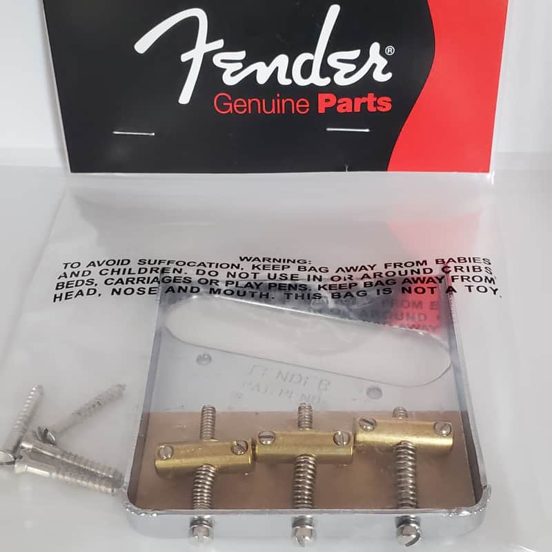 Fender 3 Saddle American Vintage Tele Bridge image 1