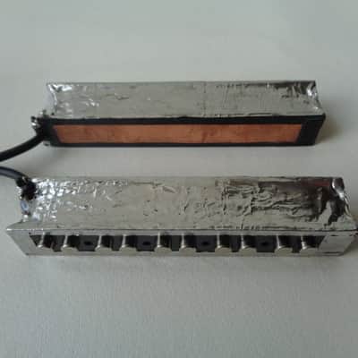 Set of handmade passive pickups (J style) with Neodymium magnets for five-string electric bass image 7