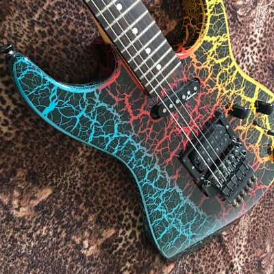 Jackson/Charvel 3DR 1987/88 - Rainbow fire crackle! + Gator H/C image 12