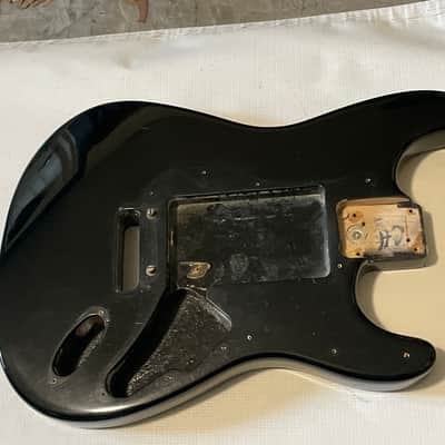 1991 USA Fender American Standard Stratocaster Black Guitar Body 2 Post Tremolo Ready w/ Pickguard image 5