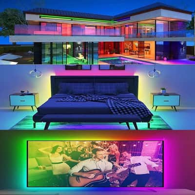 Individually Addressable Rgb Led Strip 16.4Ft 5050Smd Smart Flexible Dream Full Color 60Pixels/M Black Pcb Light Ip65 Waterproof Dc5V (Black Pcb, 16.4Ft 300Leds Ip65) image 4