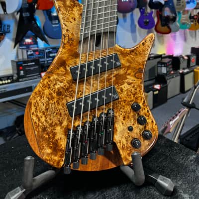 Immagine Ibanez EHB Ergonomic Headless 6-string Multi-scale Antique Brown Stained Low Gloss Auth Dealer! 744 GET PLEK’D! - 2