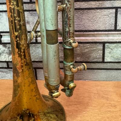 Antoine Courtois Brevete Trumpet Natural Relic with Case image 3