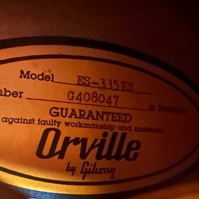 Orville by Gibson ES-335 Dot image 11