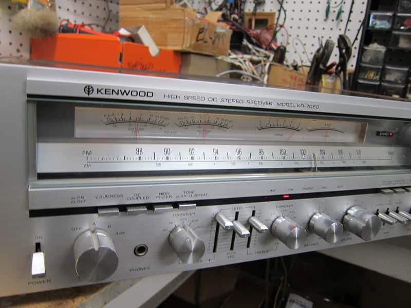 Vintage Kenwood KR-7050 Stereo Analogue Am/Fm Receiver, Ex Sound, Phono, Japan, Beauty 1970s Brown/Silver image 1