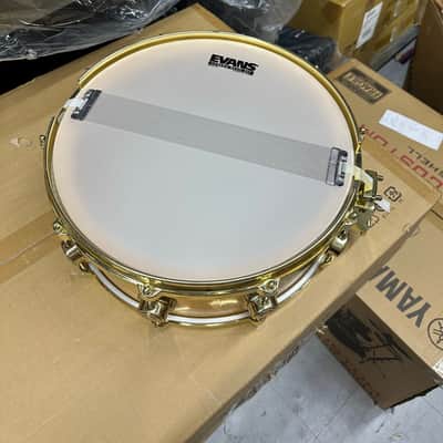 DW/Craviotto 14" x 5.5" Solid Shell Snare Drum 1995 - Natural w/ Gold Hardware I781820-U-1024D image 5