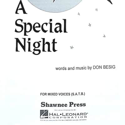 A Special Night - Words and Music by Don Besig Bild 1
