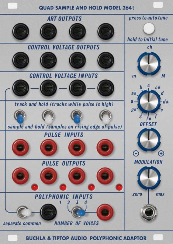 TIPTOP AUDIO BUCHLA 264T QUAD SAMPLE AND HOLD : BRAND NEW :  [DETROIT MODULAR] image 1